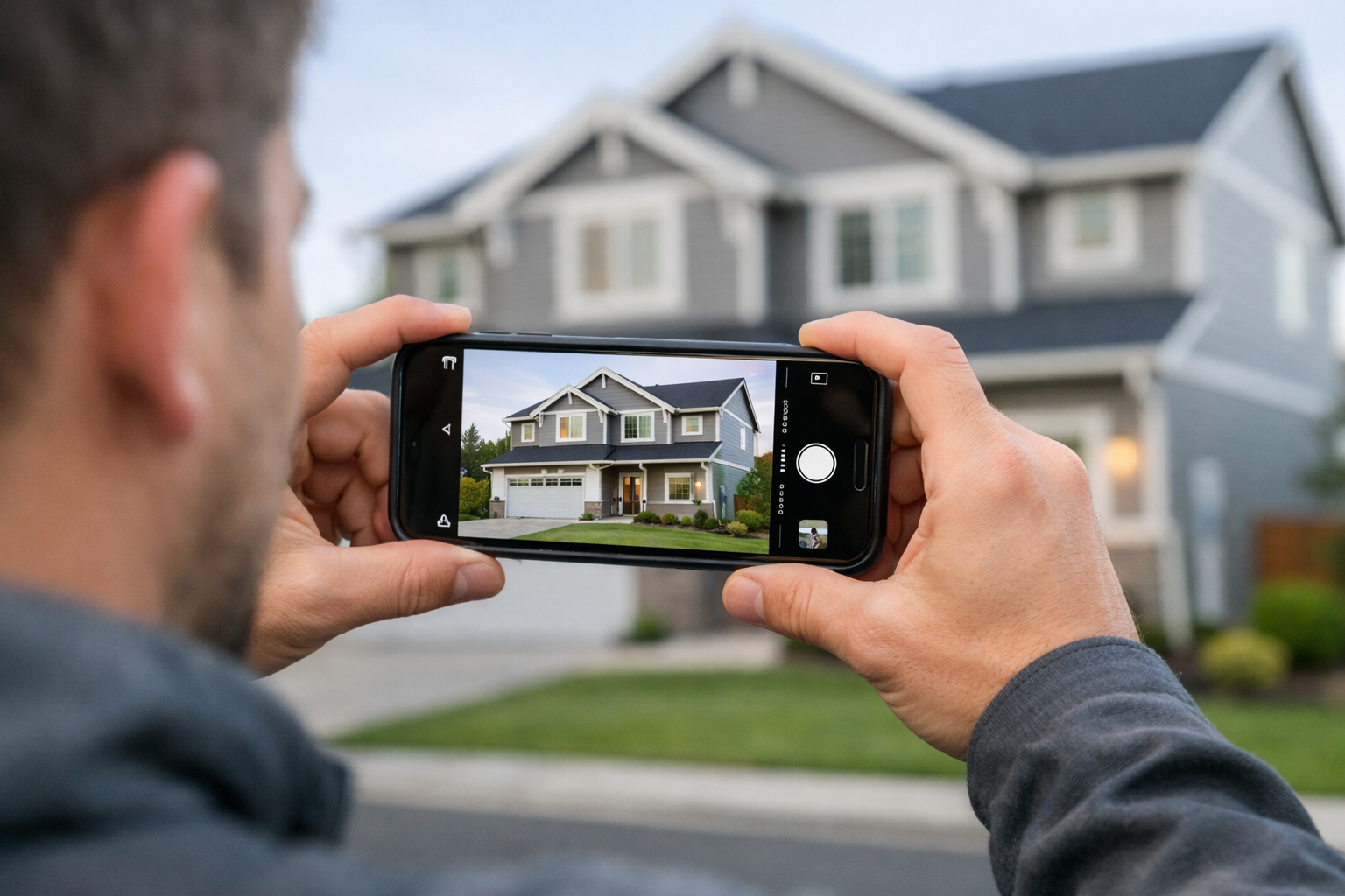 Vuer Taking Exterior Property Photo